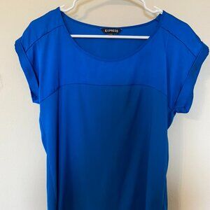 Express Blue Blouse Tunic XS